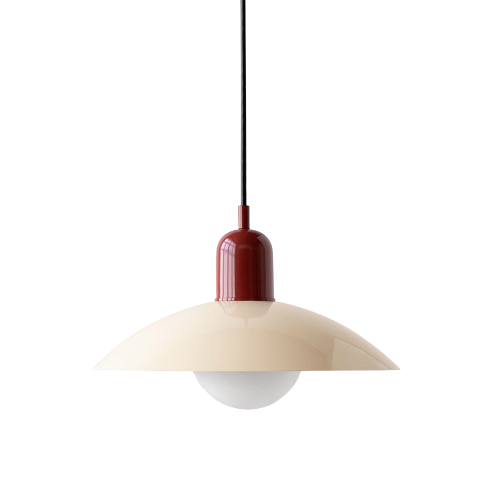 Macaron hanglamp Ø32 cm ijzer zwart wit eettafel verlichting Scandinavisch design keuken lamp modern minimalistisch