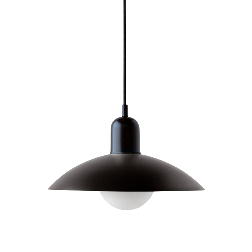 Macaron hanglamp Ø32 cm ijzer zwart wit eettafel verlichting Scandinavisch design keuken lamp modern minimalistisch