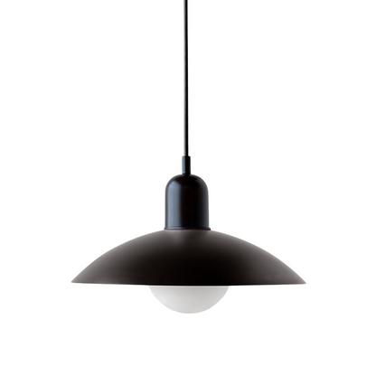 Macaron hanglamp Ø32 cm ijzer zwart wit eettafel verlichting Scandinavisch design keuken lamp modern minimalistisch