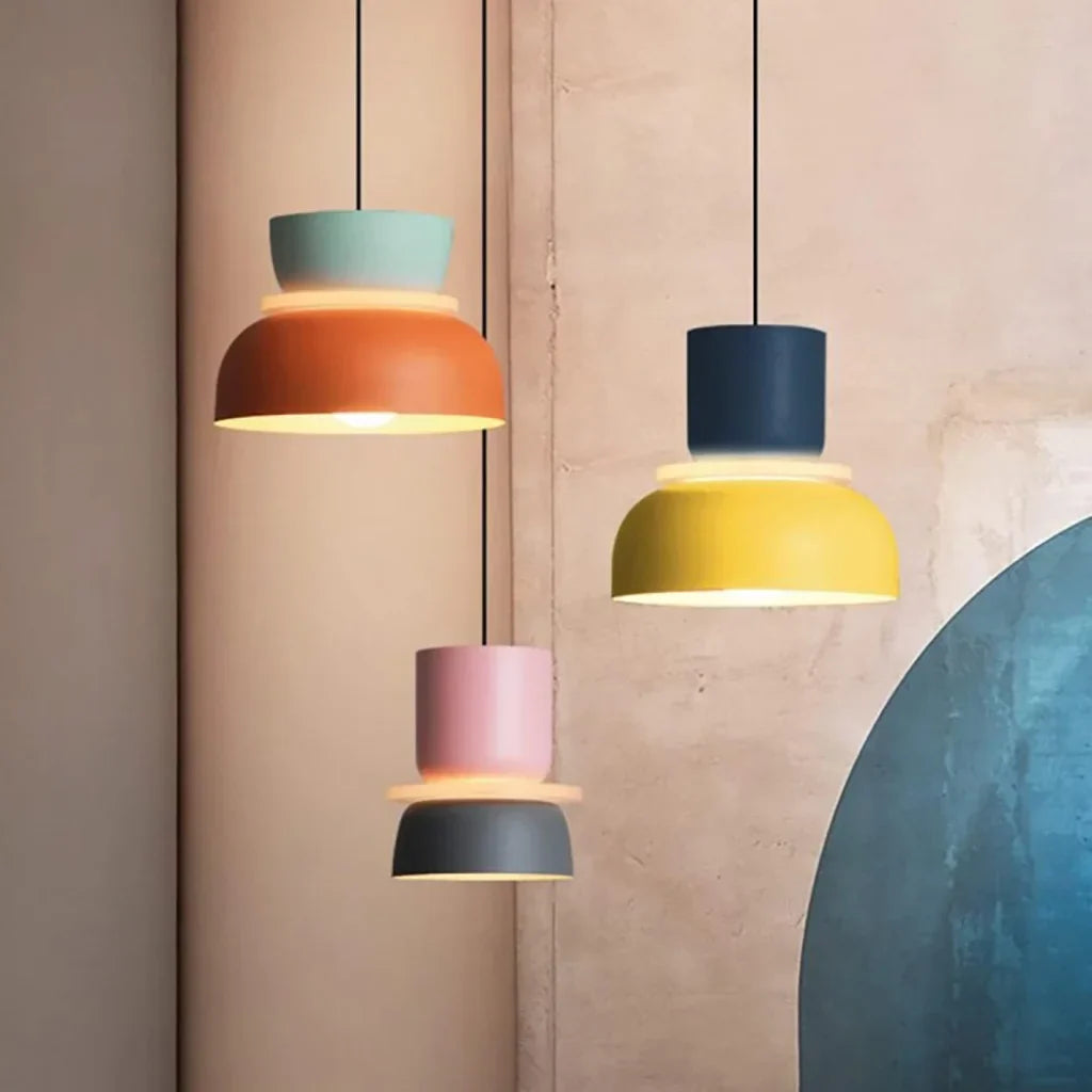 Sansoti | Lucie Nordic Hanglamp met Kleuraccenten
