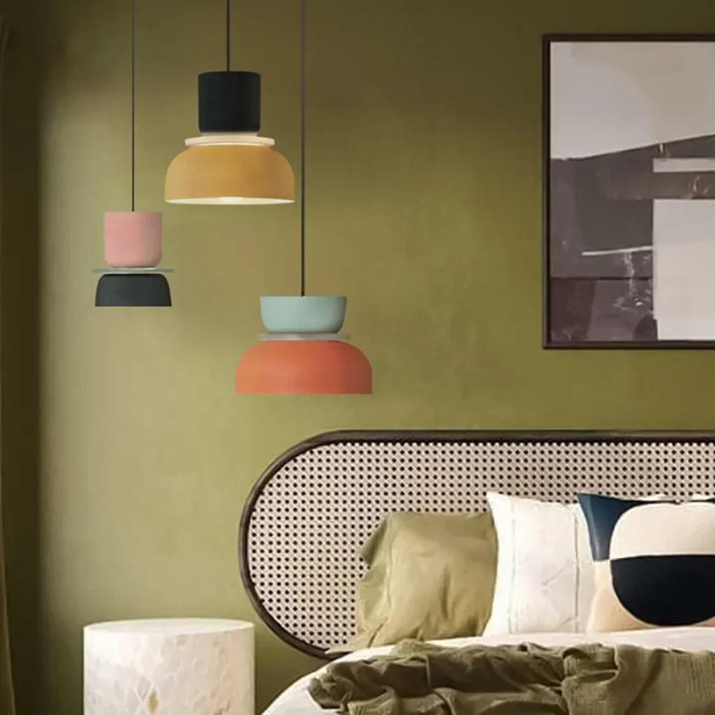 Sansoti | Lucie Nordic Hanglamp met Kleuraccenten