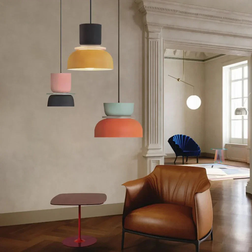 Sansoti | Lucie Nordic Hanglamp met Kleuraccenten