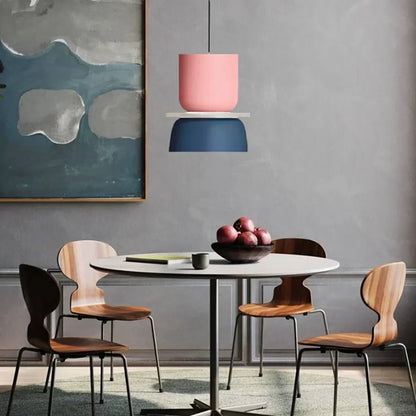 Hanglamp Acryl Kleurblok Macaron Scandinavisch Nordic E27 18-29cm Pastel Woonkamer Eetkamer