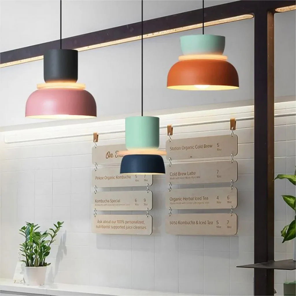 Sansoti | Lucie Nordic Hanglamp met Kleuraccenten
