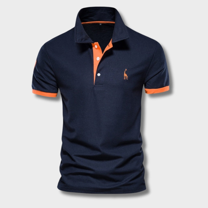 Polo Shirt Tweekleurig Sportief Heren