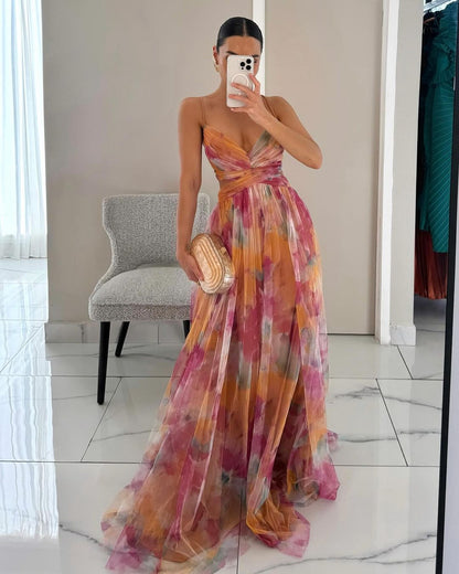 Madeline | Maxi Jurk Dames Met Bloemenprint 1