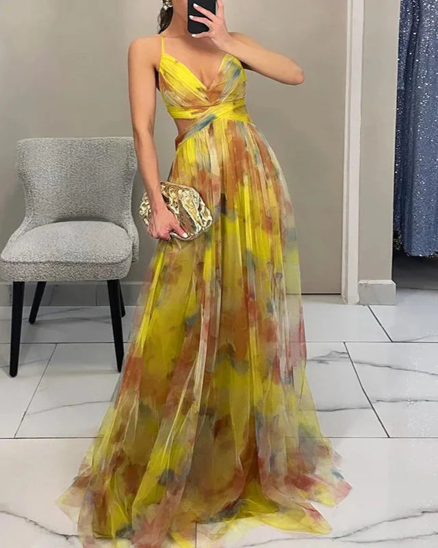 Madeline | Maxi Jurk Dames Met Bloemenprint 10