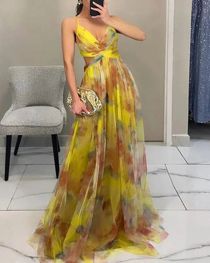 Madeline | Maxi Jurk Dames Met Bloemenprint 10