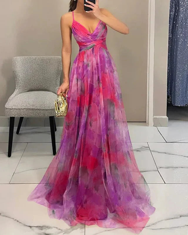 Madeline | Maxi Jurk Dames Met Bloemenprint 12