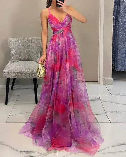 Madeline | Maxi Jurk Dames Met Bloemenprint 12