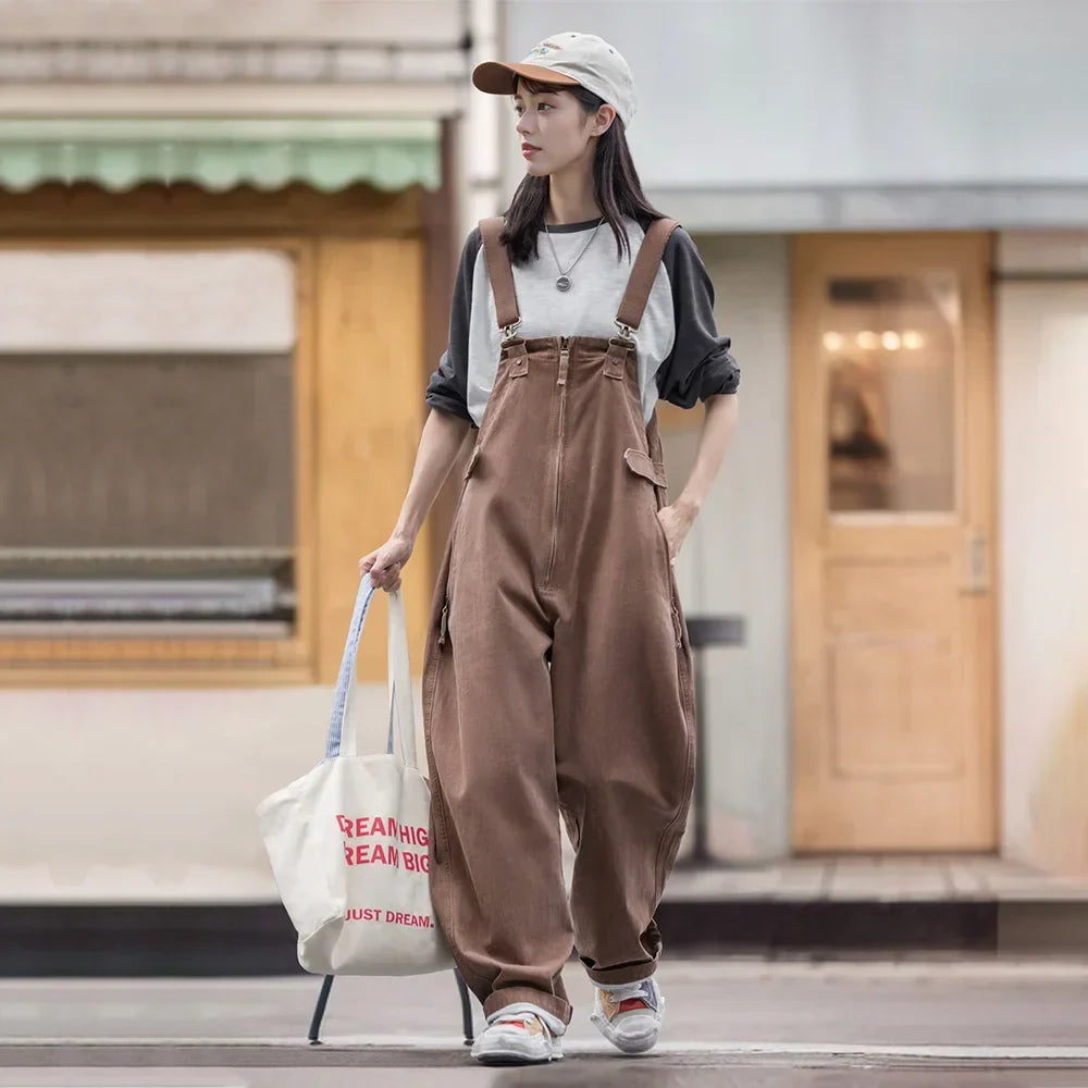 Vintage Wasoveralls voor Dames Stijlvol en Comfortabel