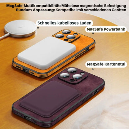 Smartphone Hoesje in Leerlook — Slank Design met Valbescheming & MagSafe-Compatibiliteit voor iPhone 16/15/14/13/12