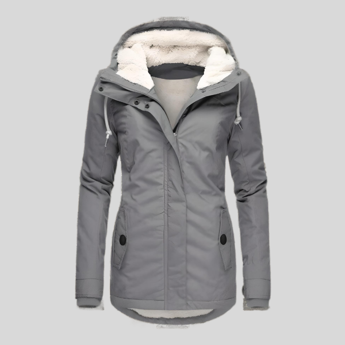 Vrouwen Jas Faux Shearling Voering Warm en Stijlvol