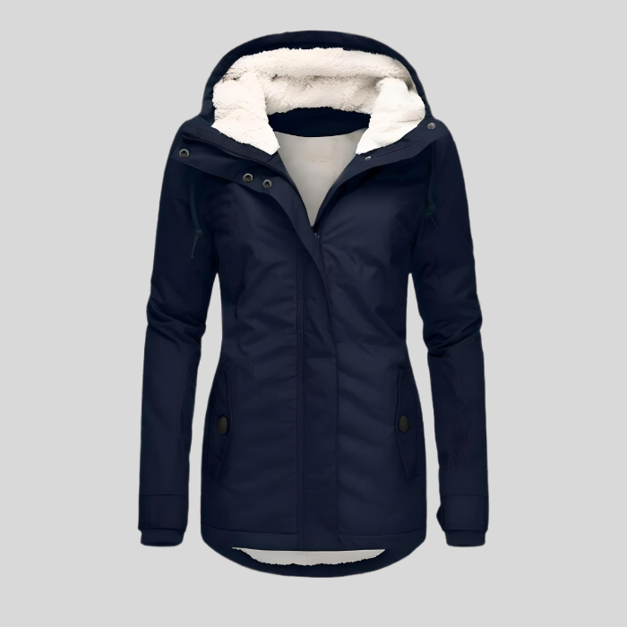 Dames Winterjas Waterdicht met Capuchon en Faux Fur Lining