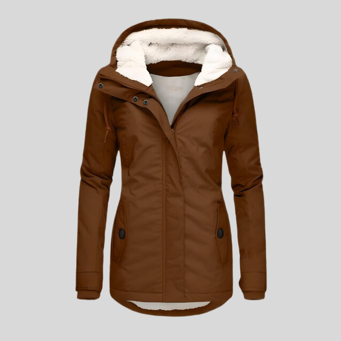 Dames Winterjas Waterdicht met Capuchon en Faux Fur Lining