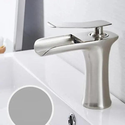 Badkraan Goud Eengreeps Wastafelkraan met Keramische Cartridge Waterbesparend