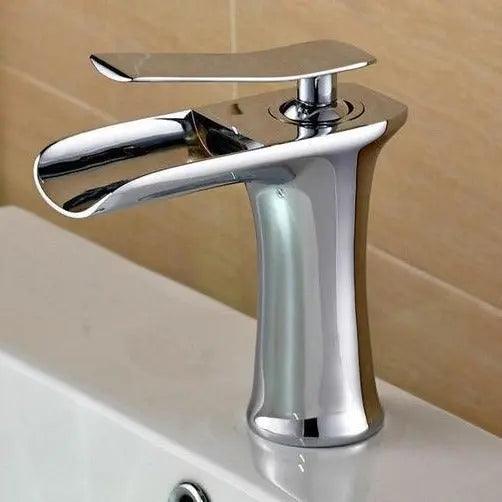 Badkraan Goud Eengreeps Wastafelkraan met Keramische Cartridge Waterbesparend