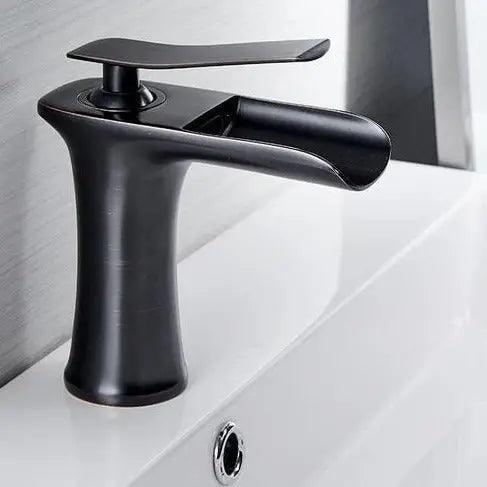 Badkraan Goud Eengreeps Wastafelkraan met Keramische Cartridge Waterbesparend