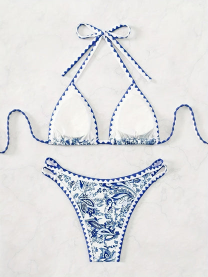 Bikini Set Paisley Patroon Elegante Dame