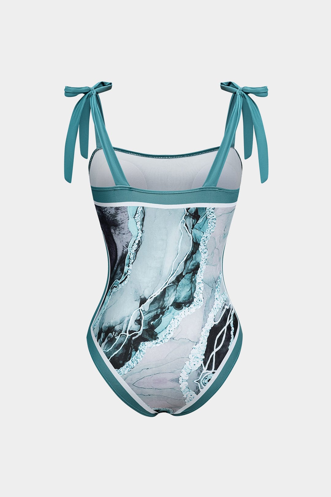 Badpak Set Tweedelig met Pareo Abstract Print