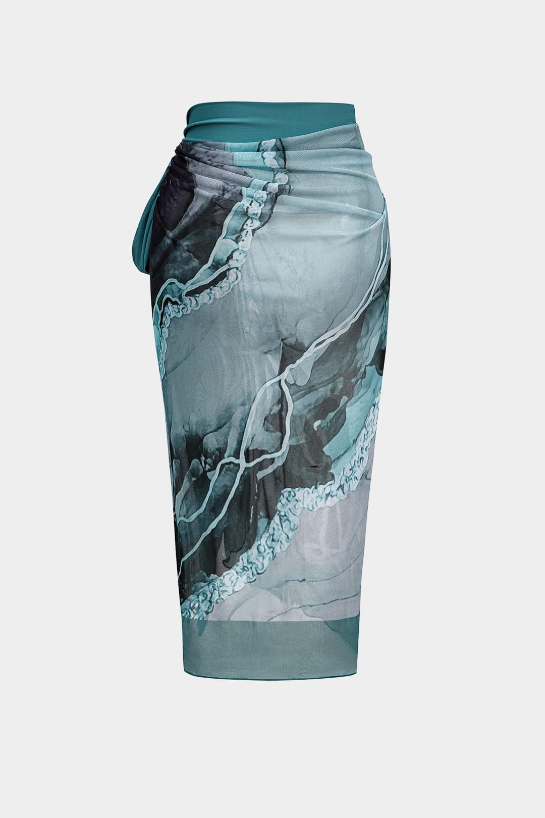 Badpak Set Tweedelig met Pareo Abstract Print