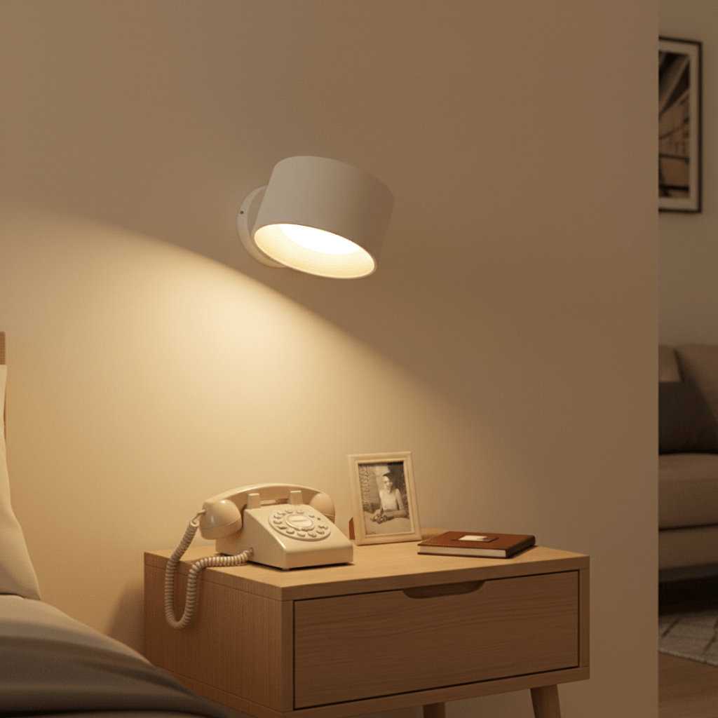 Draadloze Wandlamp met Afstandsbediening – Scandinavische LED Wandverlichting Zonder Kabel