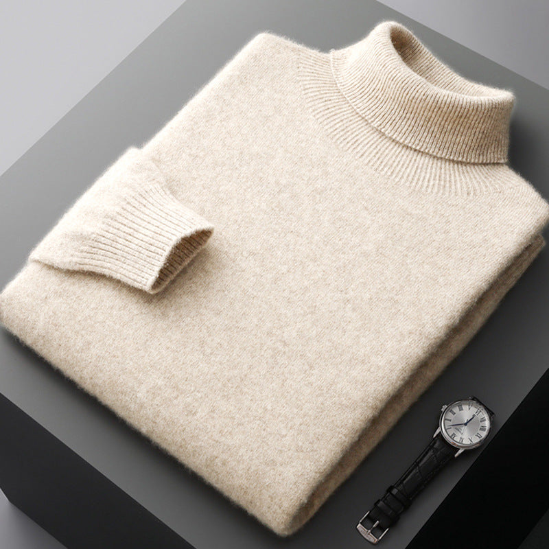 Heren Trui - Warme Woltrui met Slim Fit voor Winter