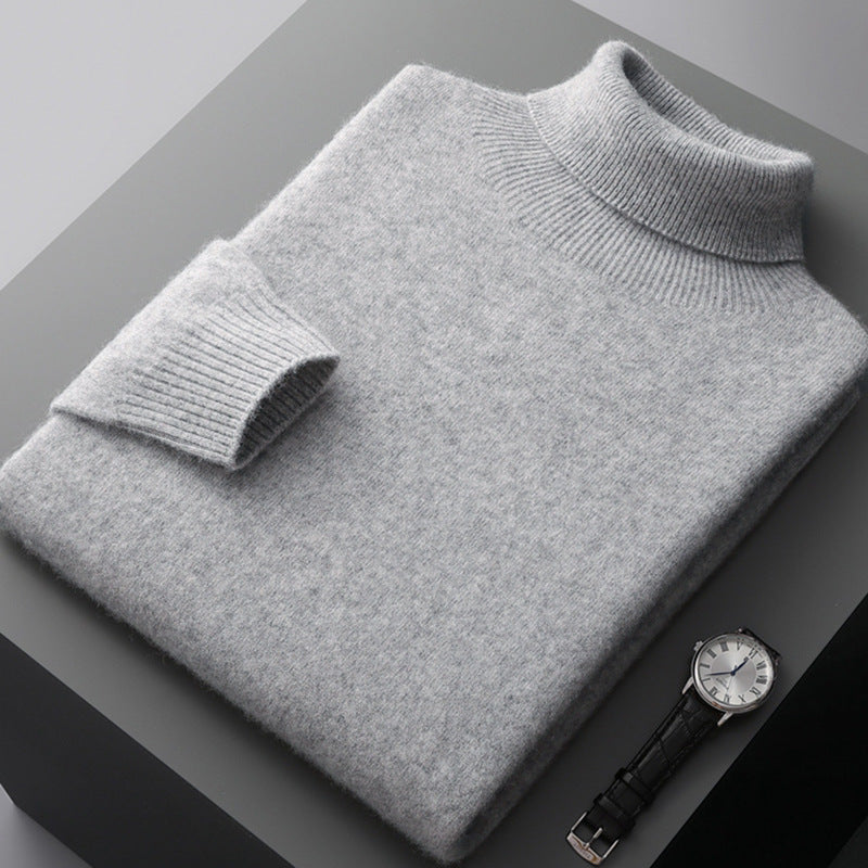Heren Trui - Warme Woltrui met Slim Fit voor Winter