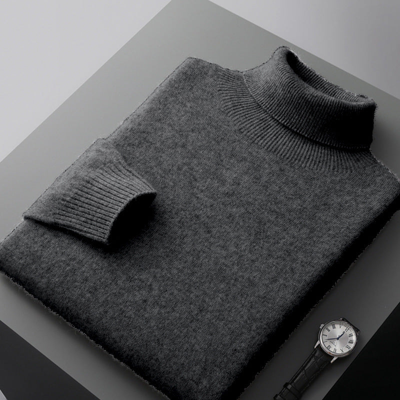 Heren Trui - Warme Woltrui met Slim Fit voor Winter