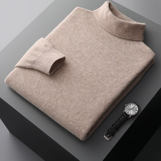 Heren Trui - Warme Woltrui met Slim Fit voor Winter - StudioMarella