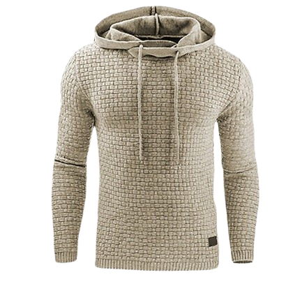 Heren Hoodie Wafelstructuur Capuchon Warm en Comfortabel