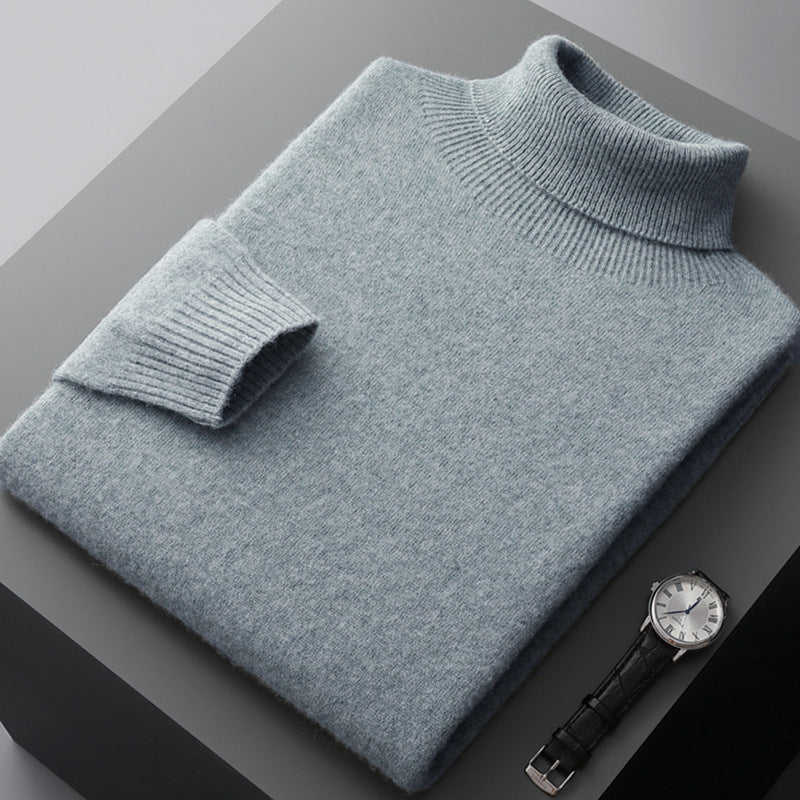 Heren Trui - Warme Woltrui met Slim Fit voor Winter