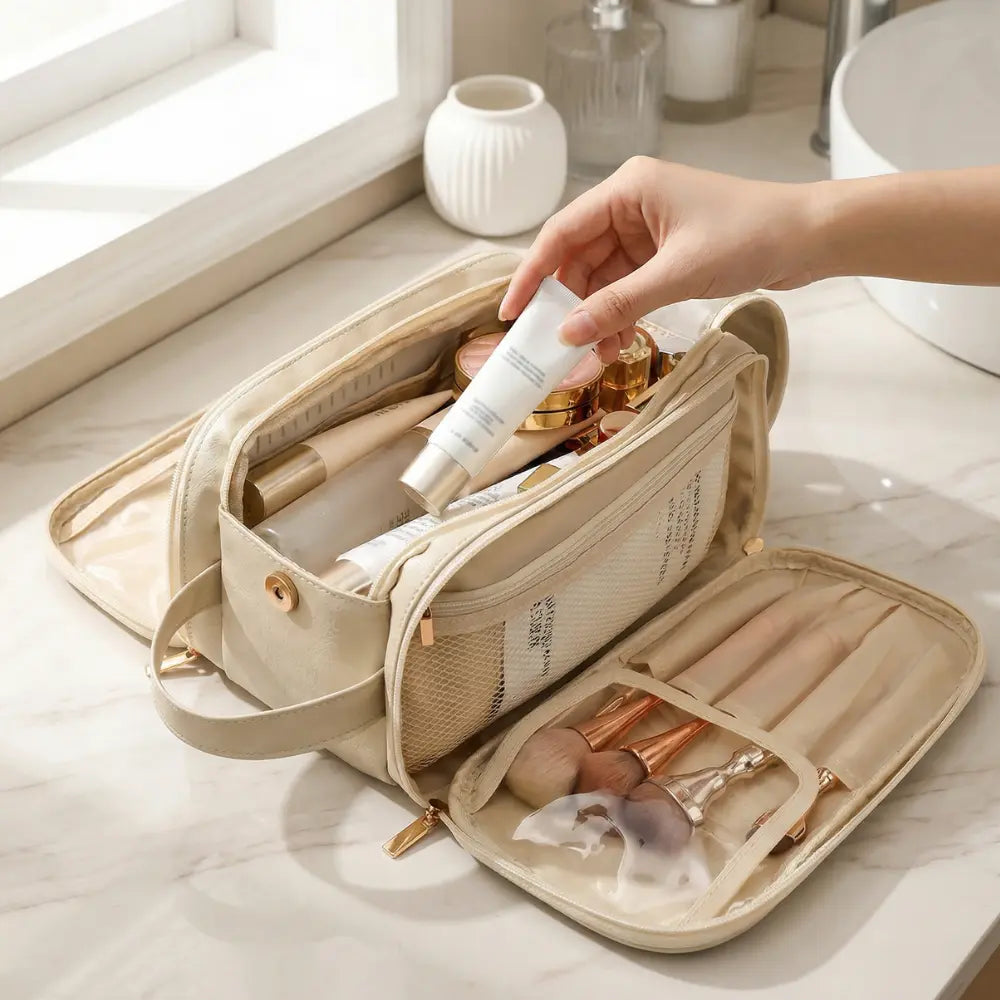 Make-up Organizer met Penseelopberging – Afklappende Opening, 25+ Producten