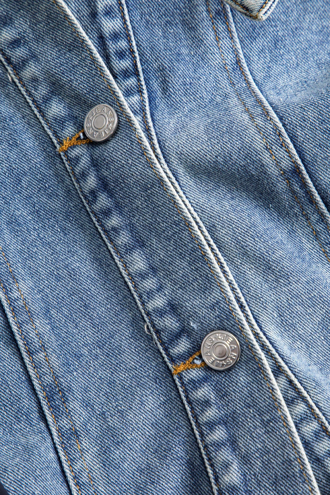 Herenjas Patchwork Denim Nylon Uniek Design