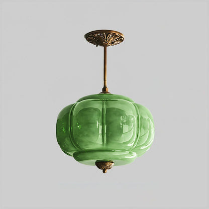 Vintage design plafondlamp van glas – elegante plafondverlichting met metalen details
