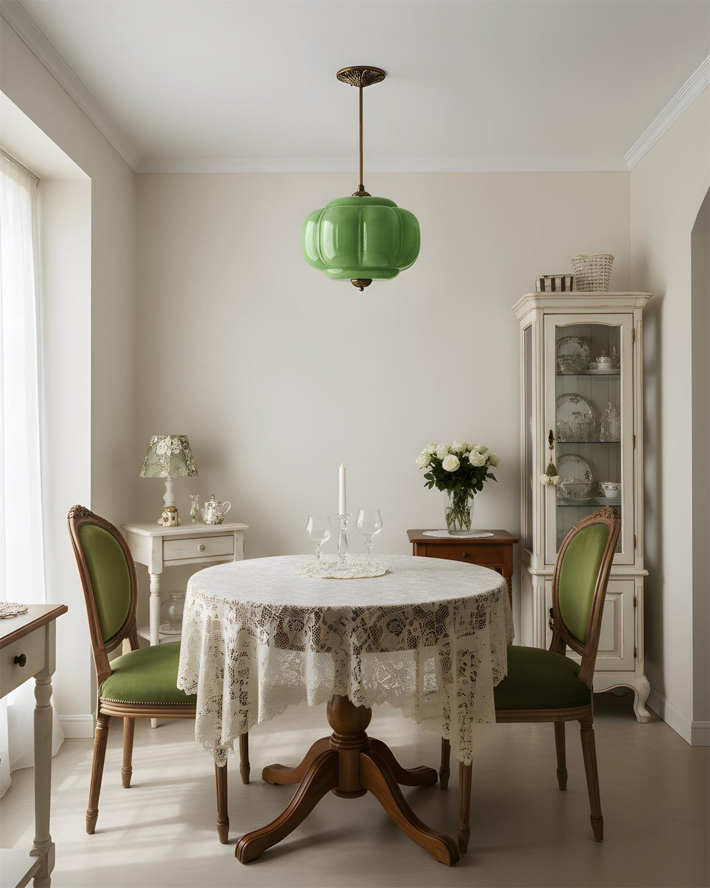Vintage design plafondlamp van glas – elegante plafondverlichting met metalen details