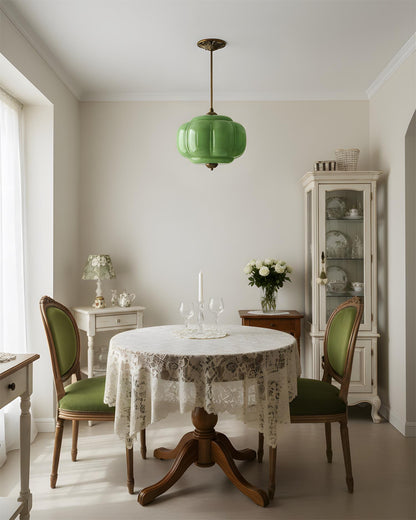 Vintage design plafondlamp van glas – elegante plafondverlichting met metalen details