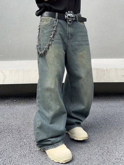 Modemontuur Jeans met Wijde Pijpen