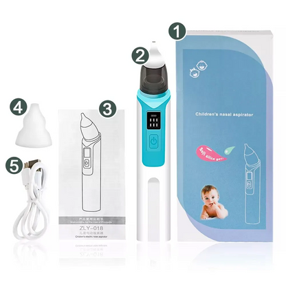 Elektrische Babyneusspuiger met Anti-Reflux Mechanisme – Veilige Neusreiniger voor Baby's