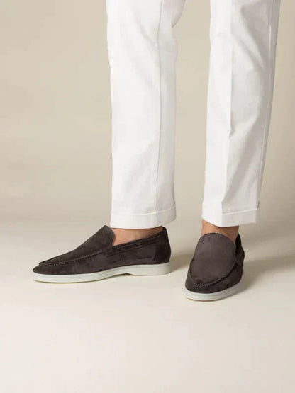 Heren Loafers Suède Instapschoenen Comfortabele Zool