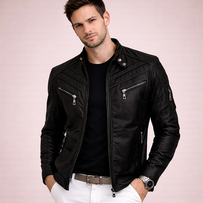 Leren Jas Elegante en Comfortabele Design