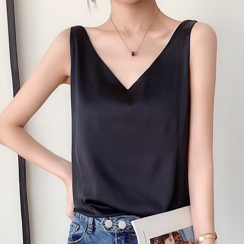 Zijden Camisole Elegante Dame Slippendeken - StudioMarella