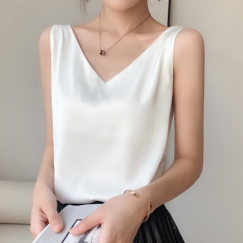 Zijden Camisole Elegante Dame Slippendeken