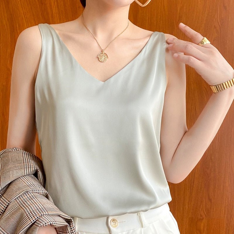 Zijden Camisole Elegante Dame Nachthemd