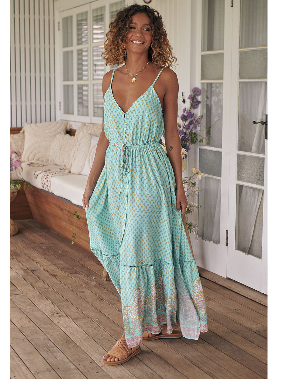 Boho Zomerjurk Lange Vrouwelijke Stijl