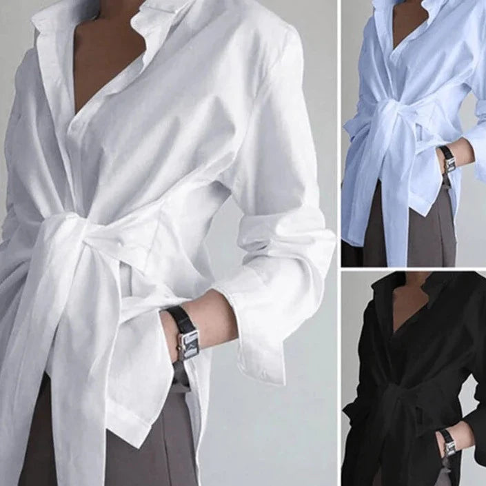 Marina | Lange Mouw Blouse voor Casual en Formeel