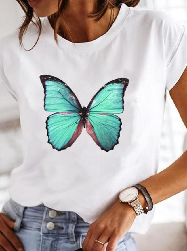 Losse Zomer T-shirt voor Dames Casual Stijl