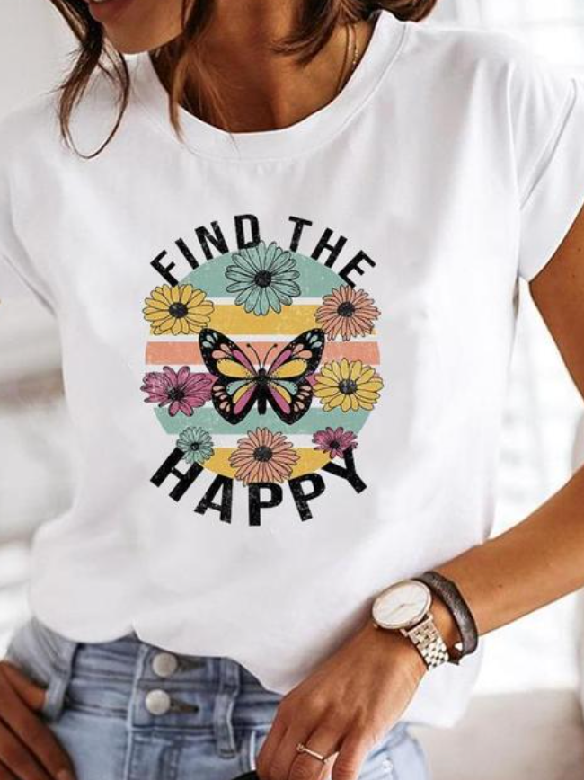 Losse Zomer T-shirt voor Dames Casual Stijl
