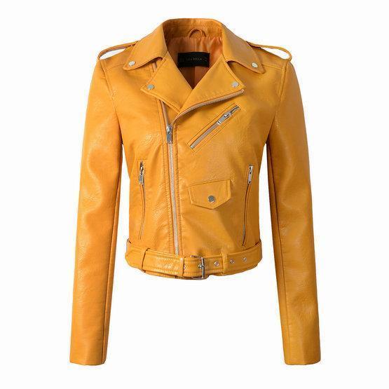 Leren Motorjas Classic Met Rits
