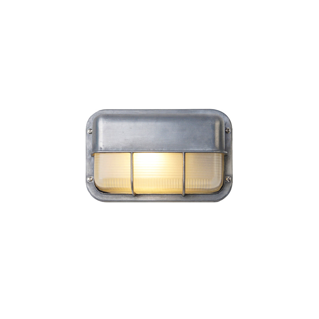 Nautische Buiten Wandlamp Bulkhead Met Opaal Glas En Aluminium Behuizing Voor Gevel En Entree